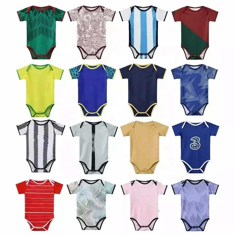 Groothandel 2022 Nationale Team Baby Voetbal Jersey 22-23 Voetbalclub Baby Jersey Mexico Baby Kleding Eendelige Romper