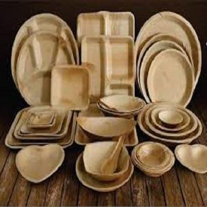 Platos elegantes ecológicos Vajilla Expresiones Colecciones Areca Platos de hoja de palma Grabado de plantas Fabricado Ecológico - Product Image 5