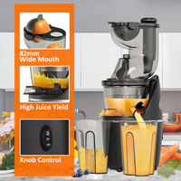 Commerciële versie 82mm brede invoeropening koude pers slowjuicer extractor machine tarwegraspers voor sappen