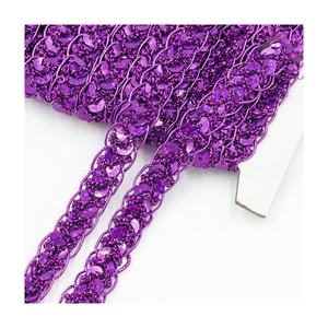 Bolsa pequeña de encaje para disfraz de baile, lentejuelas de alambre dorado y plateado de 1 cm de ancho con efecto láser ondulado, accesorios modernos de malla con patrón animal para sombrero - Product Image 5