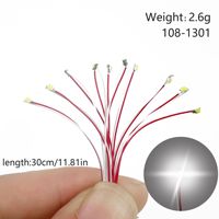 Lampu LED Kawat Multi-Warna Skala HO Skala N 0805 2.6g Miniatur Lampu Figur Diorama Lanskap Mini DIY Modifikasi