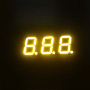 Pantalla LED de 7 Segmentos de 3 Dígitos y 12 Pines de 0.39 Pulgadas, Cartel Digital para Interiores OEM Houkem-3931-BY de Alta Luminancia - Product Image 5