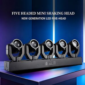 Barra de Luces Móviles Profesional de 5 Cabezas, 180W, Luces Beam, 5x30W LED RGBW, Láser, <span class=keywords><strong>DMX512</strong></span>, Modo Maestro-Esclavo para Eventos - Product Image 5