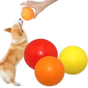 Неразрушимая игрушка для жевания домашних животных, многоразмерный плавучий мяч из натурального каучука для агрессивных жевателей