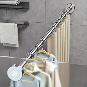 <span class=keywords><strong>Tringle</strong></span> à <span class=keywords><strong>rideau</strong></span> de <span class=keywords><strong>baignoire</strong></span> réglable argentée antidérapante antirouille moderne <span class=keywords><strong>tringle</strong></span> de douche à tension constante en acier inoxydable 304 pour salle de bain - Product Image 4