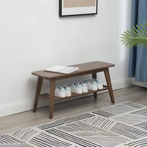 Suministro de fábrica, venta al por mayor, Banco de Zapatero personalizado, Banco de entrada de bambú, organizador con Zapatero de madera de almacenamiento de 2 niveles - Product Image 6