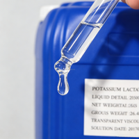Lactate de potassium liquide de qualité alimentaire, teneur de 60 %, antimicrobien, humectant, régulateur de pH, bonne solubilité dans l'eau, utilisé pour les boissons sportives