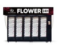 Distributeur automatique de fleurs fraîches d'extérieur Boîtes à cadeaux pour réfrigérateur Casiers intelligents pour bouquets de cadeaux