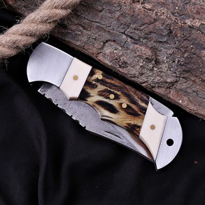 Cuchillo plegable de acero inoxidable 440 C con orientación de mano ajustable - Product Image 6
