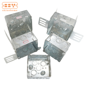 <span class=keywords><strong>4</strong></span>-11/16 "X <span class=keywords><strong>4</strong></span>-11/16" X 2-1/8 "正方形鋼亜鉛メッキ鋼ジャンクションボックス72171-1 1 1ノックアウト金属アウトレットボックス - Product Image 4