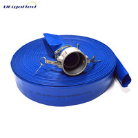 Tuyau de pompage et de refoulement plat en PVC robuste pour l'irrigation portable, l'agriculture et l'assèchement