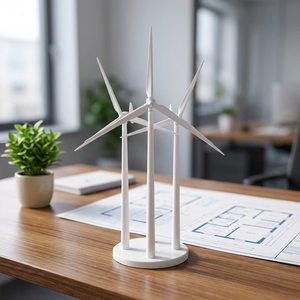 Générateur éolien horizontal de grande taille à énergie renouvelable de 100 kW, stockage d'énergie, diamètre du rotor de 19 m, aimant direct - Product Image 1
