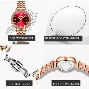Nuevo Reloj de Pulsera de Cuarzo para Mujer POEDAGAR 366, Reloj Deportivo de Acero Inoxidable con Caja Ovalada y Diamantes de Moda - Product Image 3