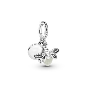 Abalorio Colgante de <span class=keywords><strong>Plata</strong></span> de Ley <span class=keywords><strong>925</strong></span> con Diseño de Luciérnaga que Brilla en la Oscuridad, Estilo <span class=keywords><strong>Pandora</strong></span> - Product Image 2