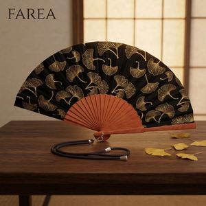 Éventail pliant haut de gamme écologique en bois et corde, avec logo personnalisé, design espagnol FAREEA, cadeau souvenir exquis - Product Image 5