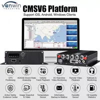 Traqueur de véhicule GPS 5G avec carte SD 4 canaux MDVR TFT système de caméra de moniteur DVR Mobile pour Taxi Bus