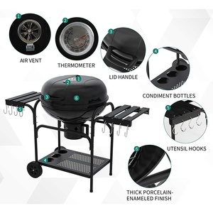 Parrilla <span class=keywords><strong>de</strong></span> <span class=keywords><strong>Carbón</strong></span> para Patio Exterior <span class=keywords><strong>de</strong></span> Lujo KEYO <span class=keywords><strong>de</strong></span> <span class=keywords><strong>22</strong></span> Pulgadas - Product Image 3