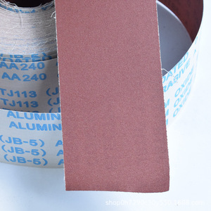 Rouleau de papier abrasif 10 cm x 60 m, oxyde d'aluminium, toile abrasive pour le polissage des métaux - Product Image 2