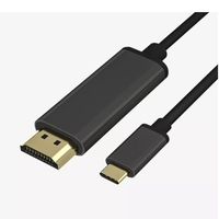 Conector usb c a hdmi 4k chapado en oro, 1m, 2m, 3m, tipo c a hdmi 4k @ 60hz