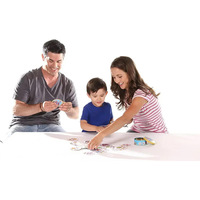 Jeu de cartes Dobble en anglais - Trouvez la différence - Jeu de société familial - Cartes en papier - Boîte de couleur - Emballage sous blister