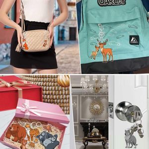 Double Sided Waterproof Scratch Resistant Acrylic Keychain <b>Key</b> <b>Holder</b> Bag Pendant Acrylic Keychain for Souvenir Retail Display - Product Image 4