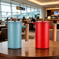 Cafetière à piston portable OEM écologique en acier inoxydable 350/600/800/1000ml avec logo personnalisable