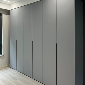New Custom Adjustable <b>Portable</b> Bedroom <b>Wardrobe</b> with Nightstand Full-Height Single-Door Closet for Villa and Hotel Use - Product Image 5