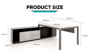 थोक कार्यकारी कार्यालय ने वाणिज्यिक फर्नीचर फैक्टरी कस्टम बॉस डेस्क टेबल - Product Image 3
