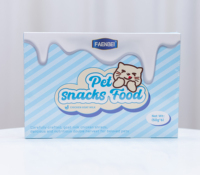 FAENBEI Collations humides en conserve pour animaux de compagnie Gâteries en gros pour chatons Lait de chèvre avec saveur de poulet râpé Collations pour chats