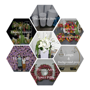 Realistic Wedding Welcome Sign Silk <b>Artificial</b> Floral Decor with White Orchid and Calla Lily Arrangement - Product Image 3