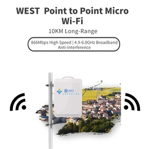Wes ngoài trời điểm 2 <span class=keywords><strong>multipoint</strong></span>-40 ~ 75 18dBi Antenna 4.9-6Ghz 866Mbps không dây công nghiệp CPE 10km Wi-Fi thông minh lưới & đường sắt - Product Image 2