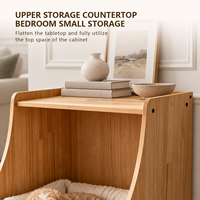Table basse moderne compacte pour chat avec canapé intégré, table d'appoint d'angle et table de chevet pour petits appartements