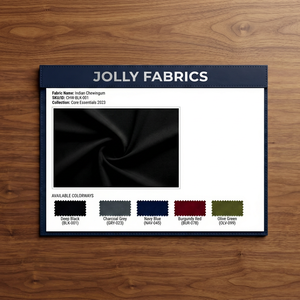 ผ้าอินเดีย JOLLY FABRIC โพลีเอสเตอร์ 92% ยืดได้ 4 ทิศทาง ผ้าเรียบ 150gsm น้ำหนักเบา เหมาะสำหรับชุดกีฬาเด็กชายและเด็กหญิง - Product Image 1
