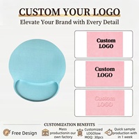 Repose-poignets ergonomique en mousse à mémoire de forme avec logo personnalisé pour clavier et souris, idéal pour le bureau et les jeux sur ordinateur
