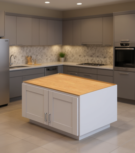 Mobiletto da parete Sunique Sydney White Shaker, profondità 18 pollici, mobile da cucina moderno con maniglia e pomello, design contemporaneo - Product Image 2