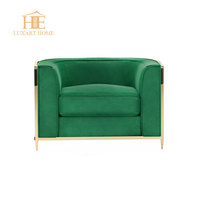 Fauteuils de salon de luxe italiens au design moderne et contemporain, fauteuil doré luxueux pour salon