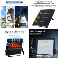 KCD Projecteur Solaire LED Étanchéité de Sécurité Extérieure à Capteur de Mouvement ABS Blanc Chaud pour Stade, Haute Puissance 400w 500w 1000w 2000w