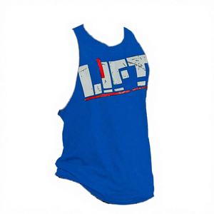 Débardeur de sport personnalisé en coton respirant et écologique pour la course et l'entraînement en extérieur, avec emmanchures ouvertes et coupe ample pour la musculation - Product Image 2