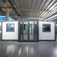Maison conteneur modulaire en acier évolutive, conception à porte coulissante, bonne respirabilité, installation rapide pour bâtiments de bureaux