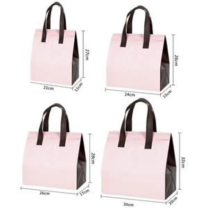 Nouvel Arrivage Sac Isotherme Personnalisé en Non-Tissé Écologique avec Isolation en Feuille d'Aluminium et Stratifié, pour Plats à Emporter - Product Image 2