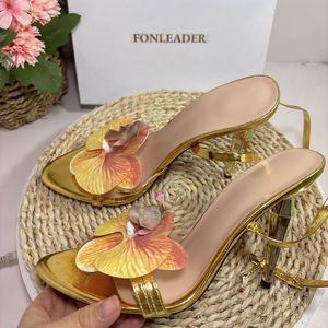 Tacones de 10CM, Nuevo Color, Estilo Slingback, Dorados, de Lujo, para Damas - Product Image 4