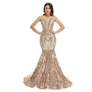 Özel kadın artı boyutu zümrüt yeşil uzun gece elbisesi kız seksi moda Chic payetli balo elbise Lady parti elbiseler - Product Image 6