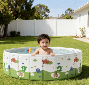 Large Portable Plastic PVC Round <strong>Bathtub</strong> Foldable &amp; Eco-Friendly Comfortable for Adults Bathing Use at Home &amp; Outdoor - Product Image 2