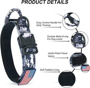 कुत्ते कॉलर, एडजस्टेबल प्रशिक्षण नायलॉन कुत्ते कॉलर के साथ एडजस्टेबल प्रशिक्षण नायलॉन कुत्ते कॉलर - Product Image 2