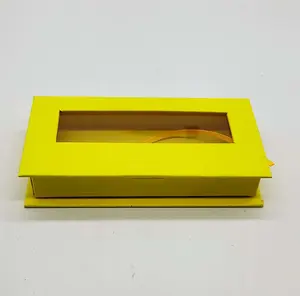 Wholesale False Eyelashes Packaging Box Finely Mounted Box Rectangular Eyelashes Box With Window