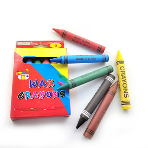 Eco-Friendly Jumbo Wax Crayons Set 6 Creative Colors for Kids Art Painting Art Supplies - Product Image 4