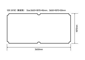 Table de billard de billard en pierre d'<span class=keywords><strong>ardoise</strong></span> noire naturelle directe d'usine - Product Image 6