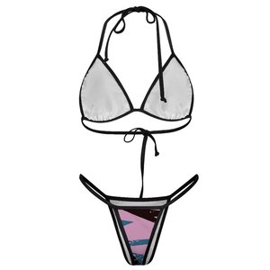 2025 <strong>Bikini</strong> Collection Women's Sexy High-Waisted Two-Piece Swimsuit Halter <strong>String</strong> Triangle <strong>Bikini</strong> Sets Beachwear - Product Image 5