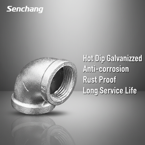 Conector Rápido Flexible ISO/FM/ISO, Suministros <span class=keywords><strong>de</strong></span> Plomería, Conector <span class=keywords><strong>Galvanizado</strong></span> GI, Codo (1/2 -4\") para Tuberías - Product Image 1