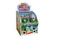 Machine de jeu d'arcade commerciale d'intérieur à monnayeur pour 2 joueurs, tir de balles pour enfants, jeu de rédemption de balles à double pistolet pour centre de jeux